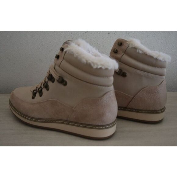 White Mountain W35076XW-170 Women's Sz 10W Ice White Tamasha Lace-Up Booties - Picture 9 of 13